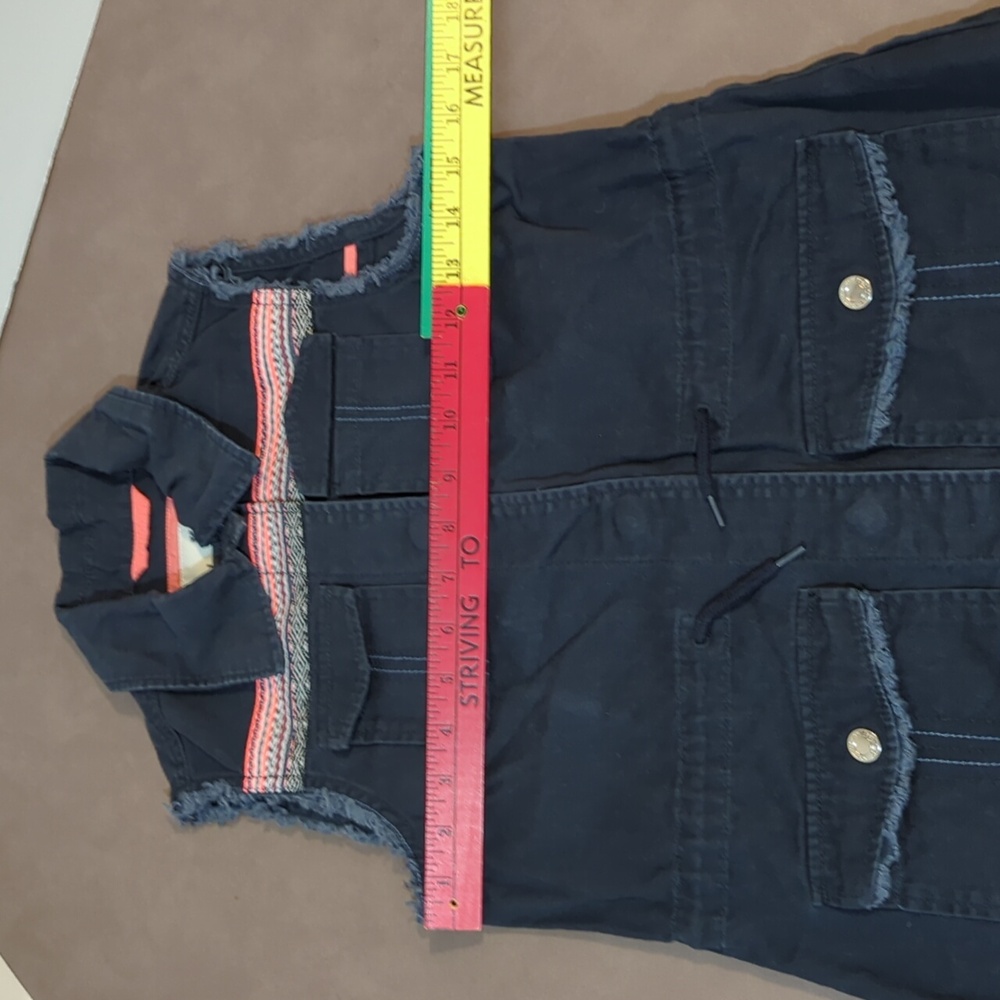 Abercrombie Kids Sleeveless Shirt Black with multi colored Strip Size 11/12 - Picture 9 of 9